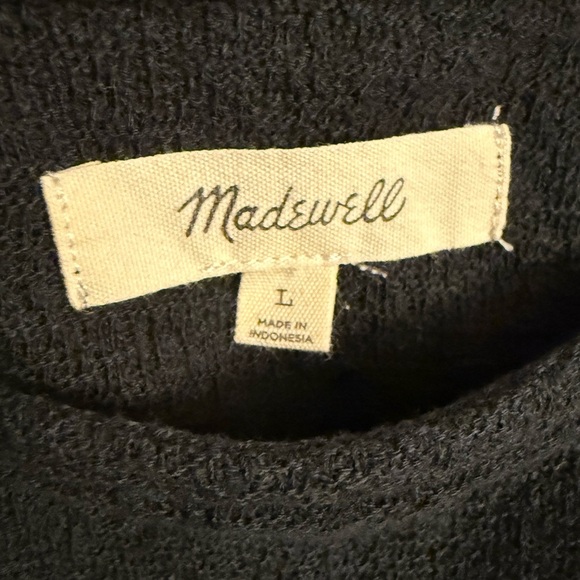 Madewell Texture & Thread Eyelet Mix Ruffle-Sleeve Top Sz Large Whimsigoth Boho - Picture 13 of 14